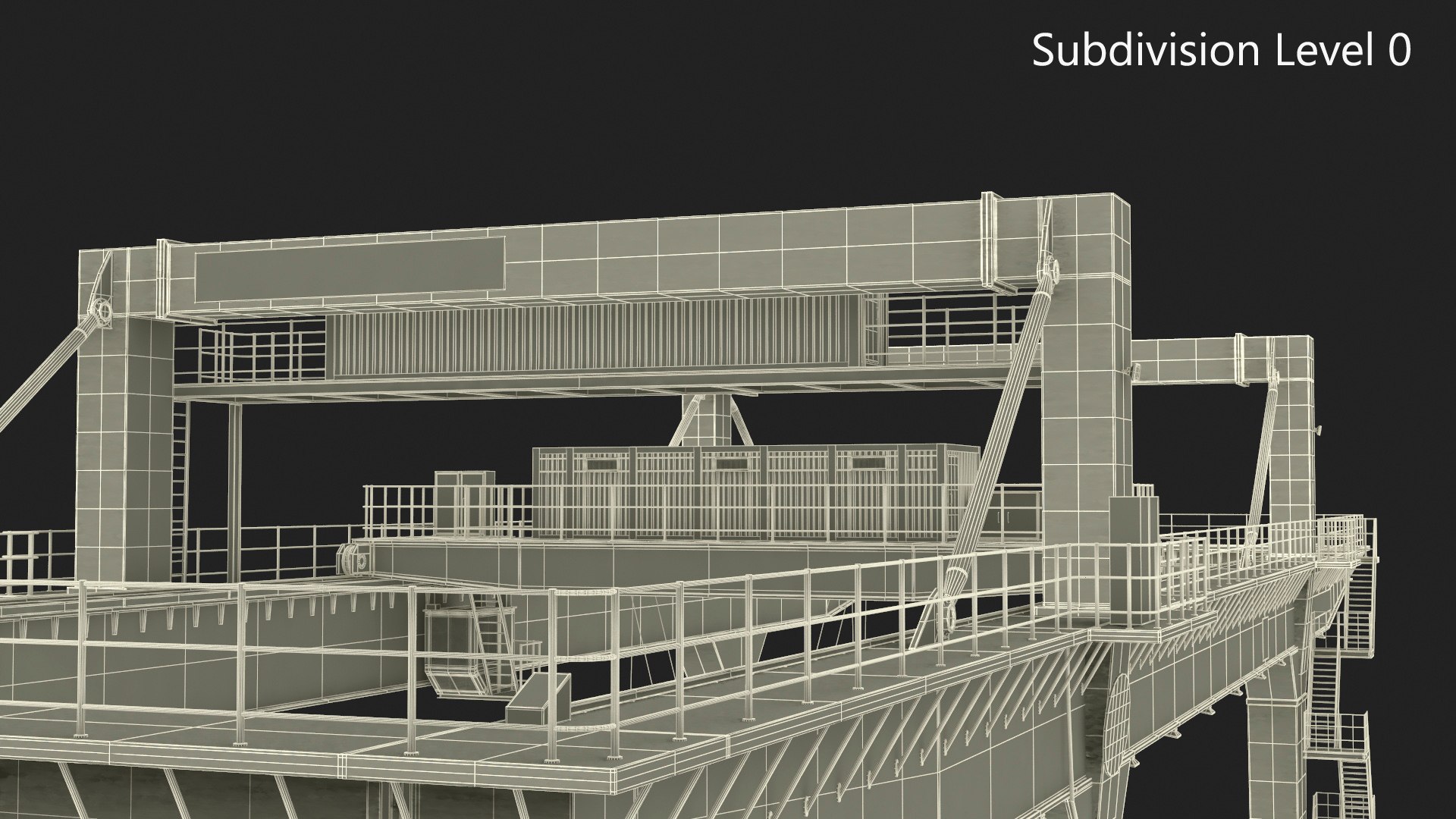 3D Gantry Crane Industrial - TurboSquid 2291248