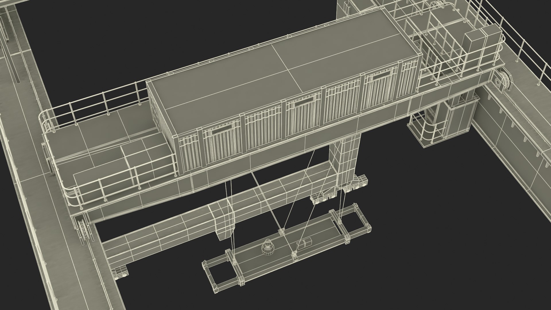 3D Gantry Crane Industrial - TurboSquid 2291248