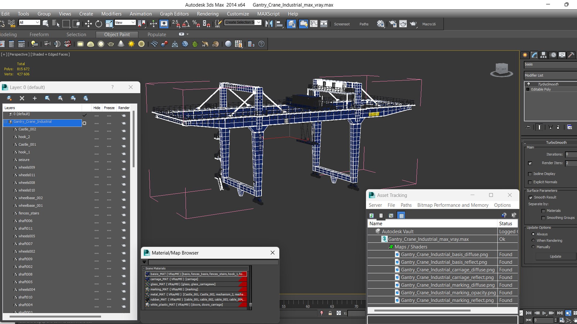 3D Gantry Crane Industrial - TurboSquid 2291248