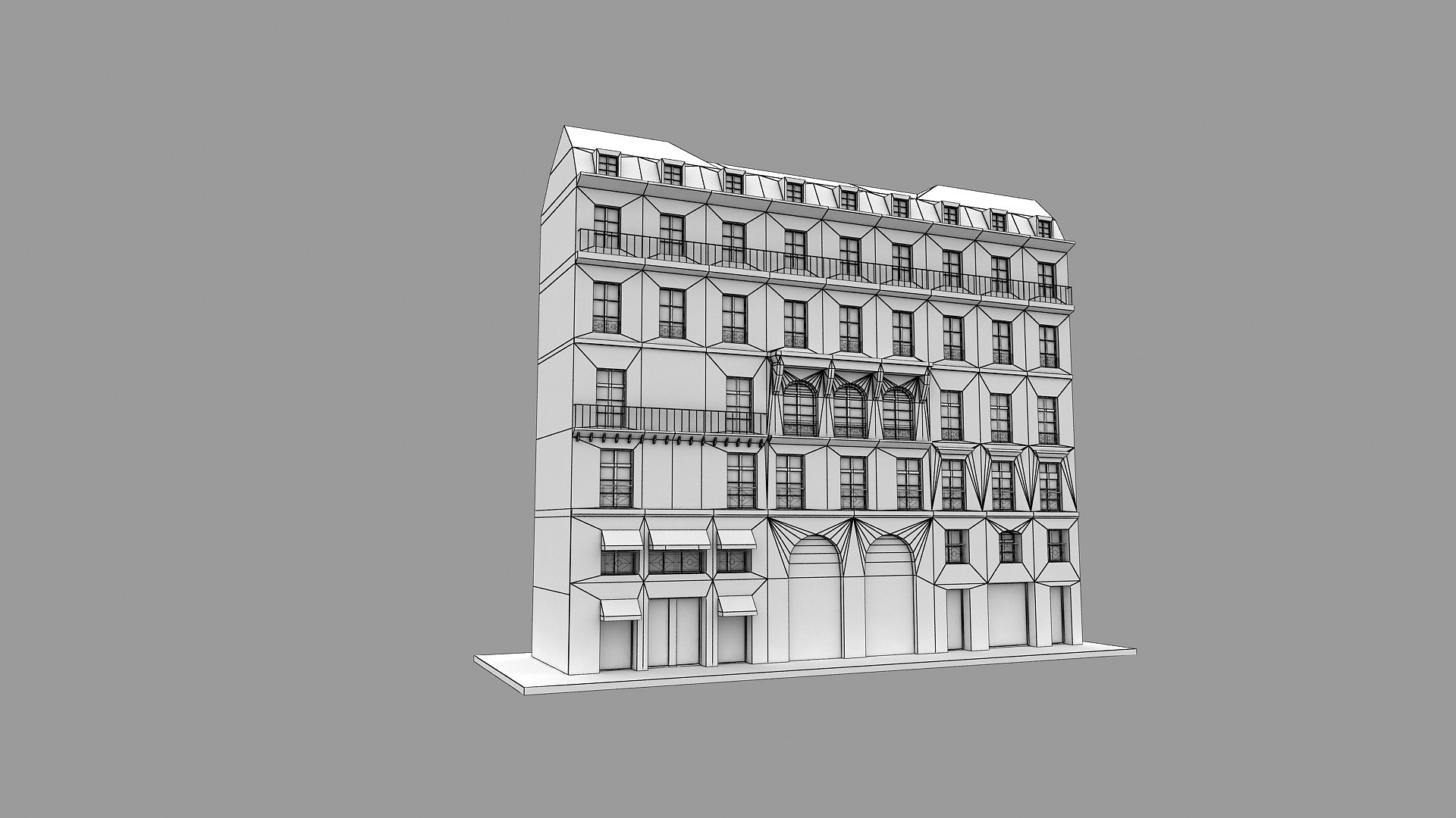 Paris Building 3d Model - Turbosquid 1762395