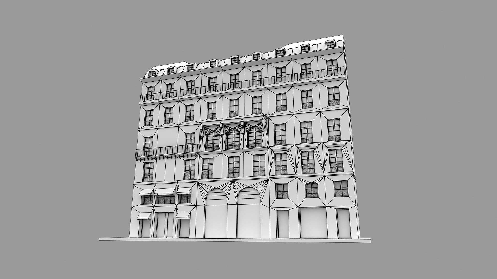 Paris Building 3D Model - TurboSquid 1762395