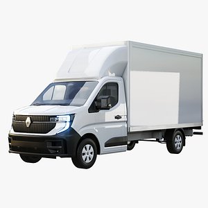 Renault Master 2025 Lift Gate Box Truck 3D Model
