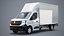 Renault Master 2025 Lift Gate Box Truck 3D Model 3D model