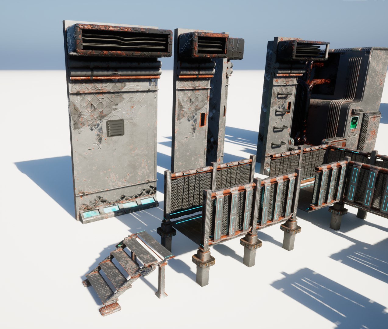 Cyberpunk Modular Set 3D Model - TurboSquid 2284021