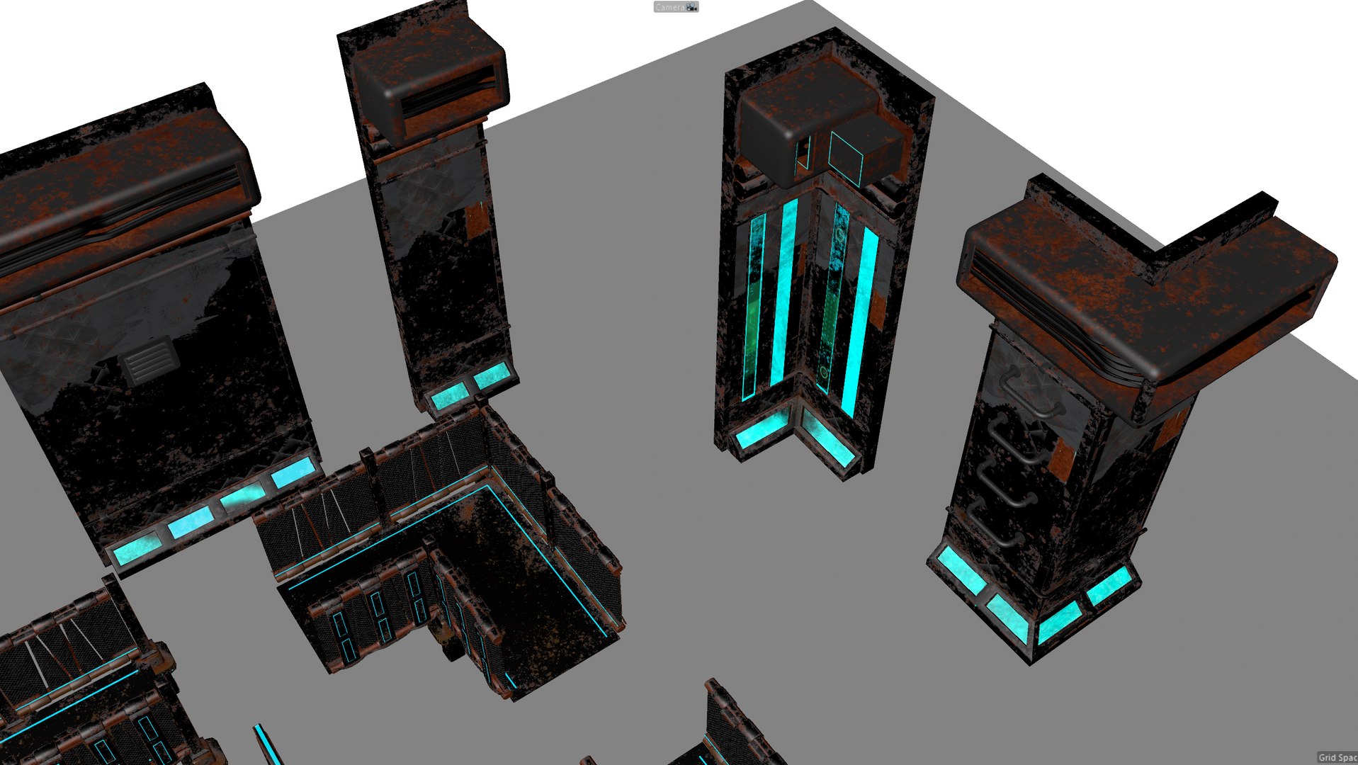 Cyberpunk Modular Set 3D Model - TurboSquid 2284021