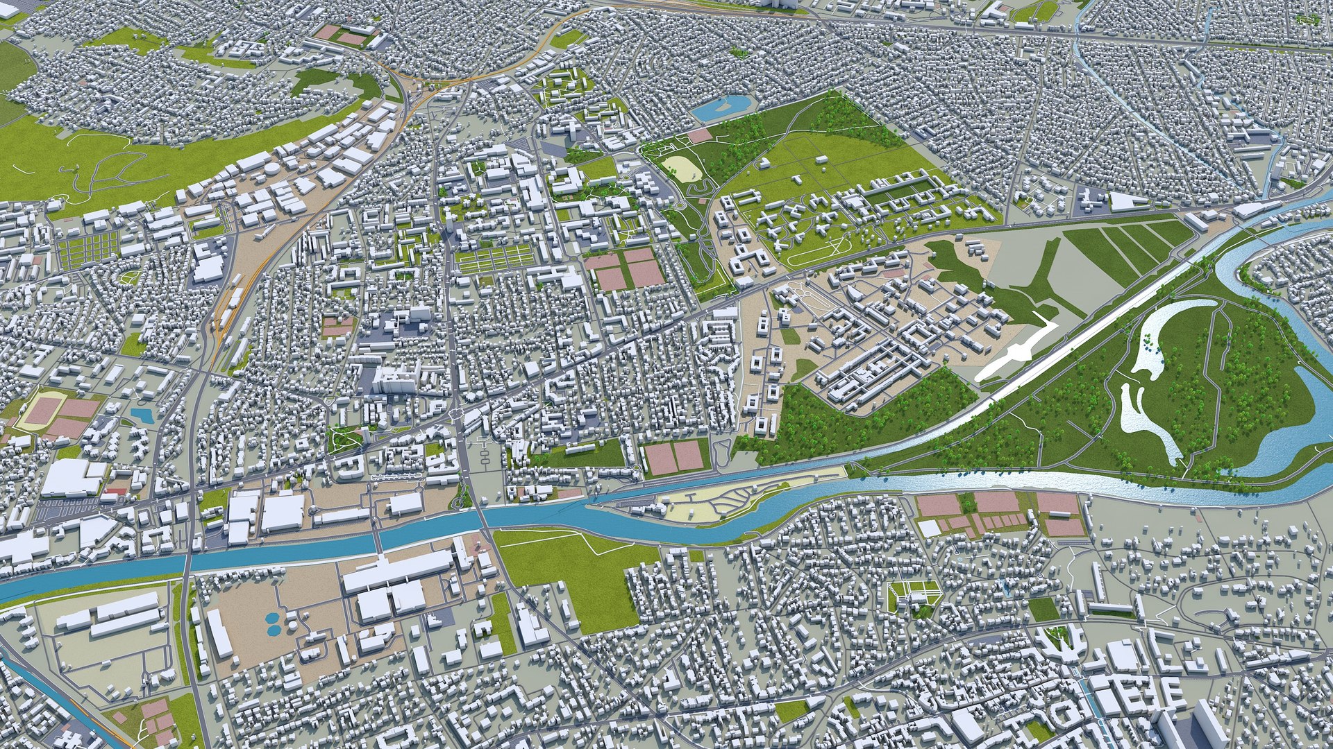 City area building model - TurboSquid 1653181