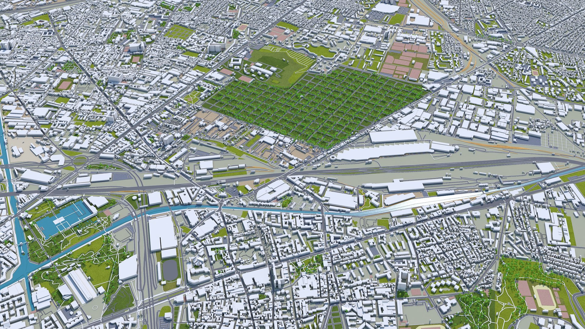 City area building model - TurboSquid 1653181