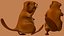 Cartoon Beaver Walking Pose