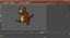 Cartoon Beaver Walking Pose