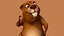 Cartoon Beaver Walking Pose