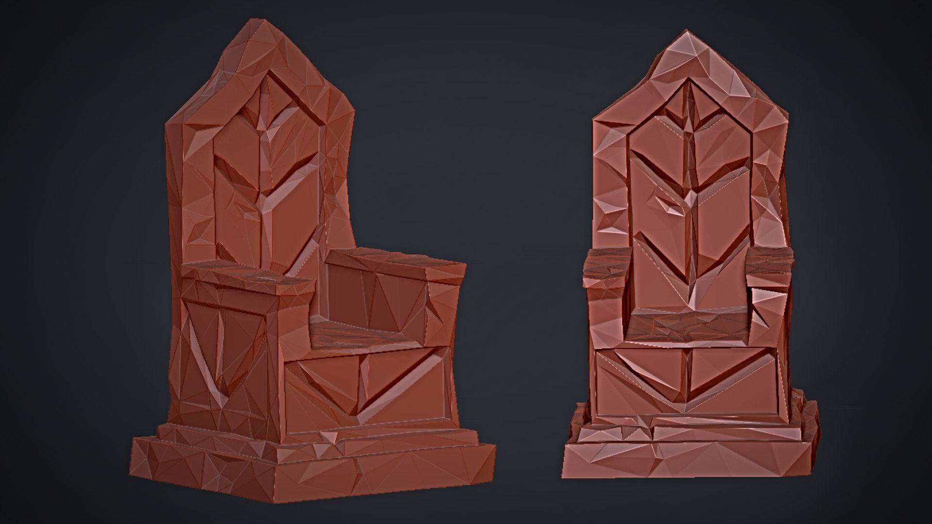 Celtic Stone Throne 3D TurboSquid 1678743