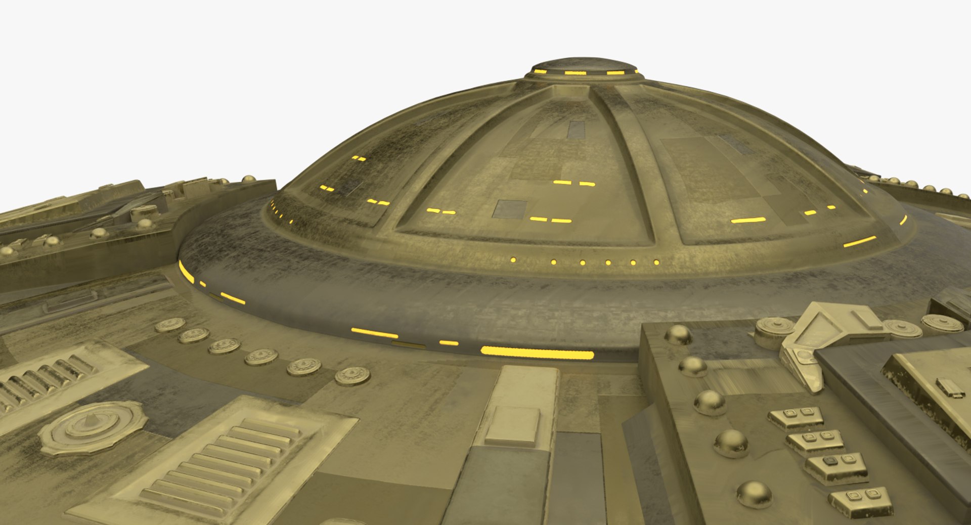Dalek Command Saucer Pbr 3D Model - TurboSquid 1410797