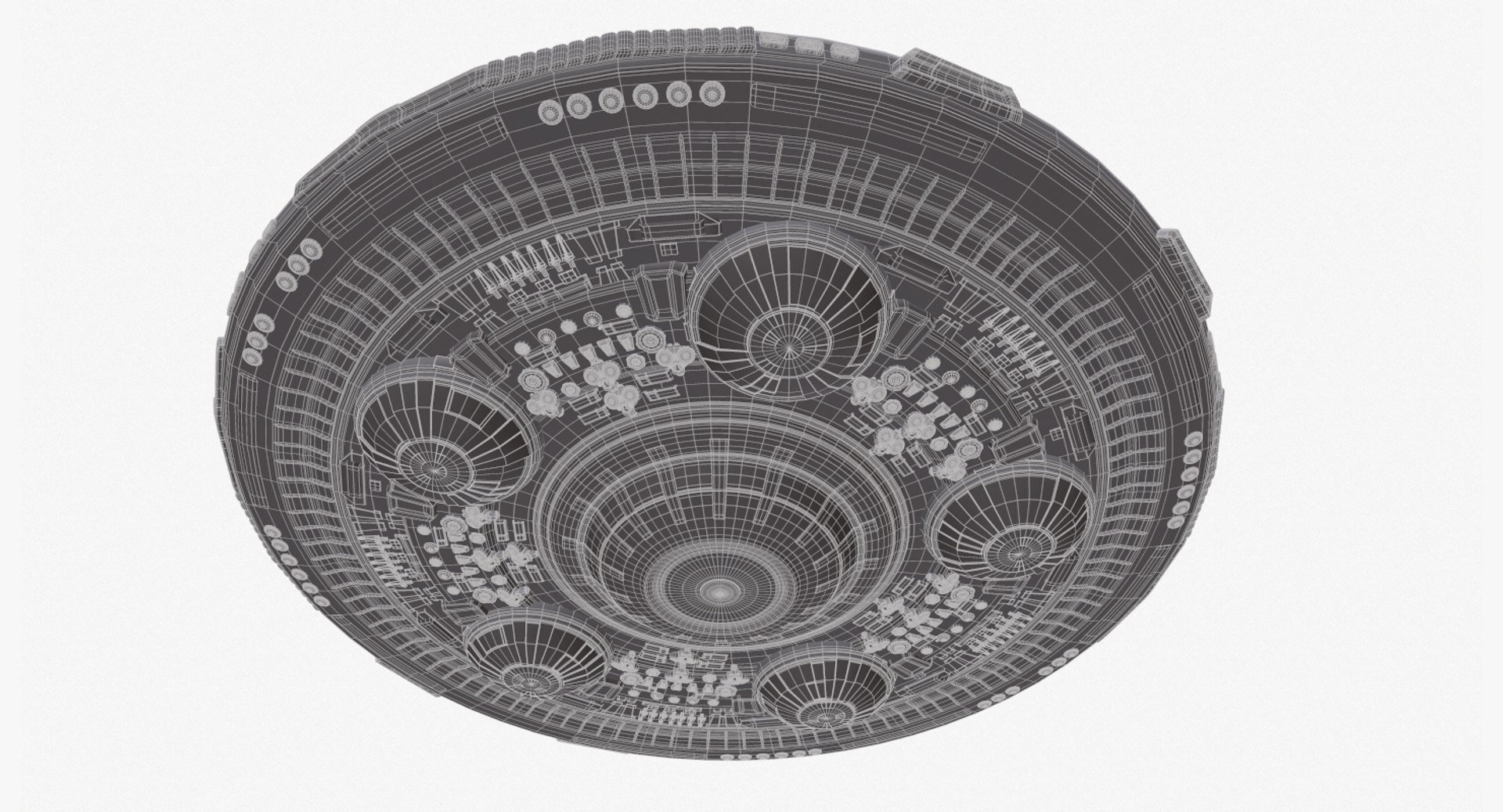 Dalek command saucer pbr 3D model - TurboSquid 1410797