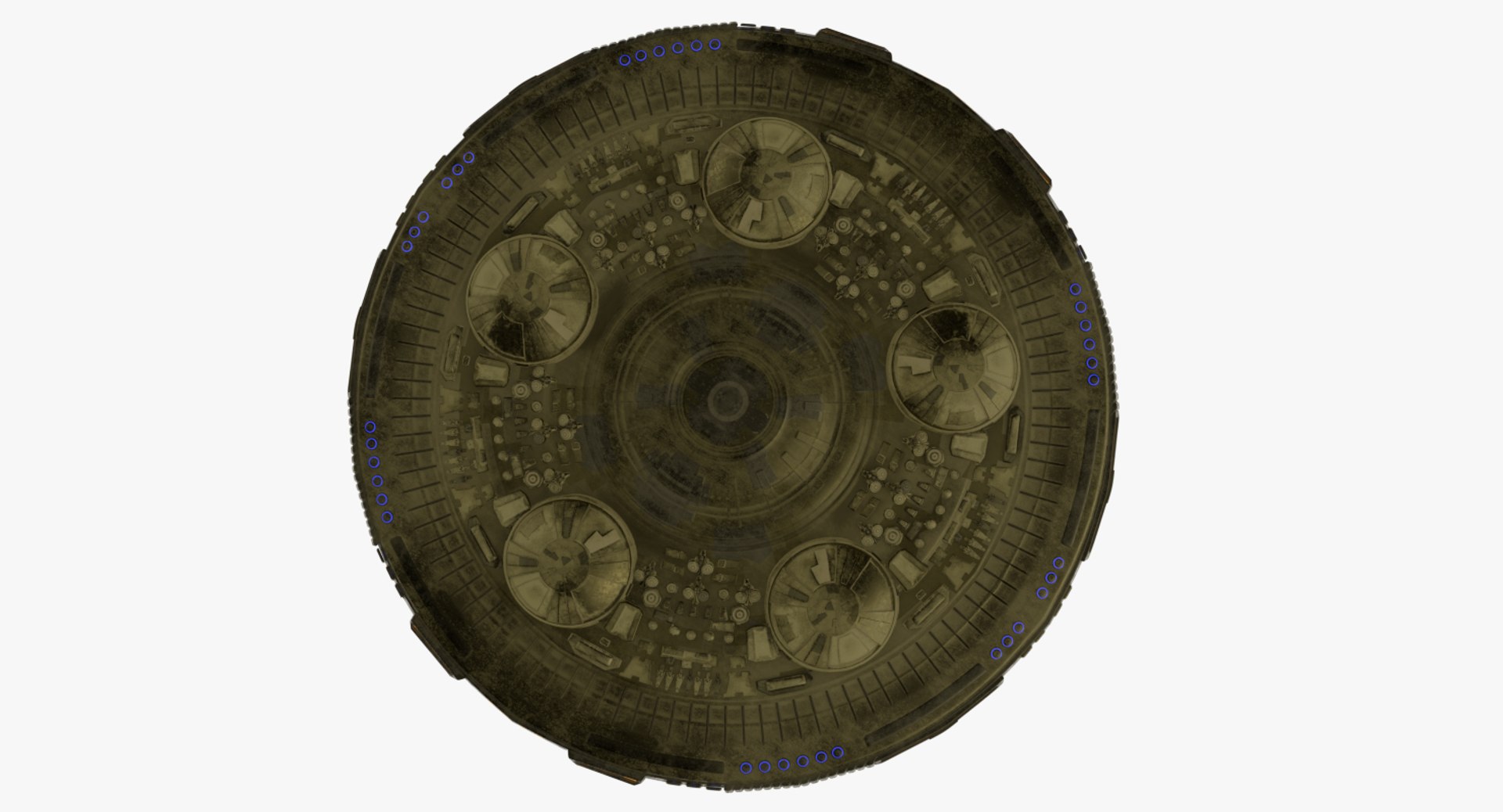 Dalek Command Saucer Pbr 3D Model - TurboSquid 1410797