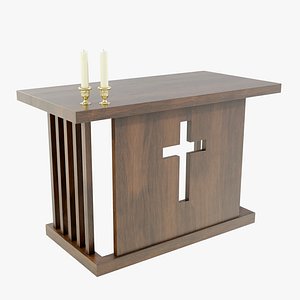 3D Wooden Altar