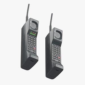 Vintage Phone Black On and Off Screen State