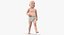 Baby Boy Walking Pose Modelo 3D