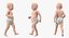 Baby Boy Walking Pose Modelo 3D