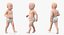 Baby Boy Walking Pose Modelo 3D