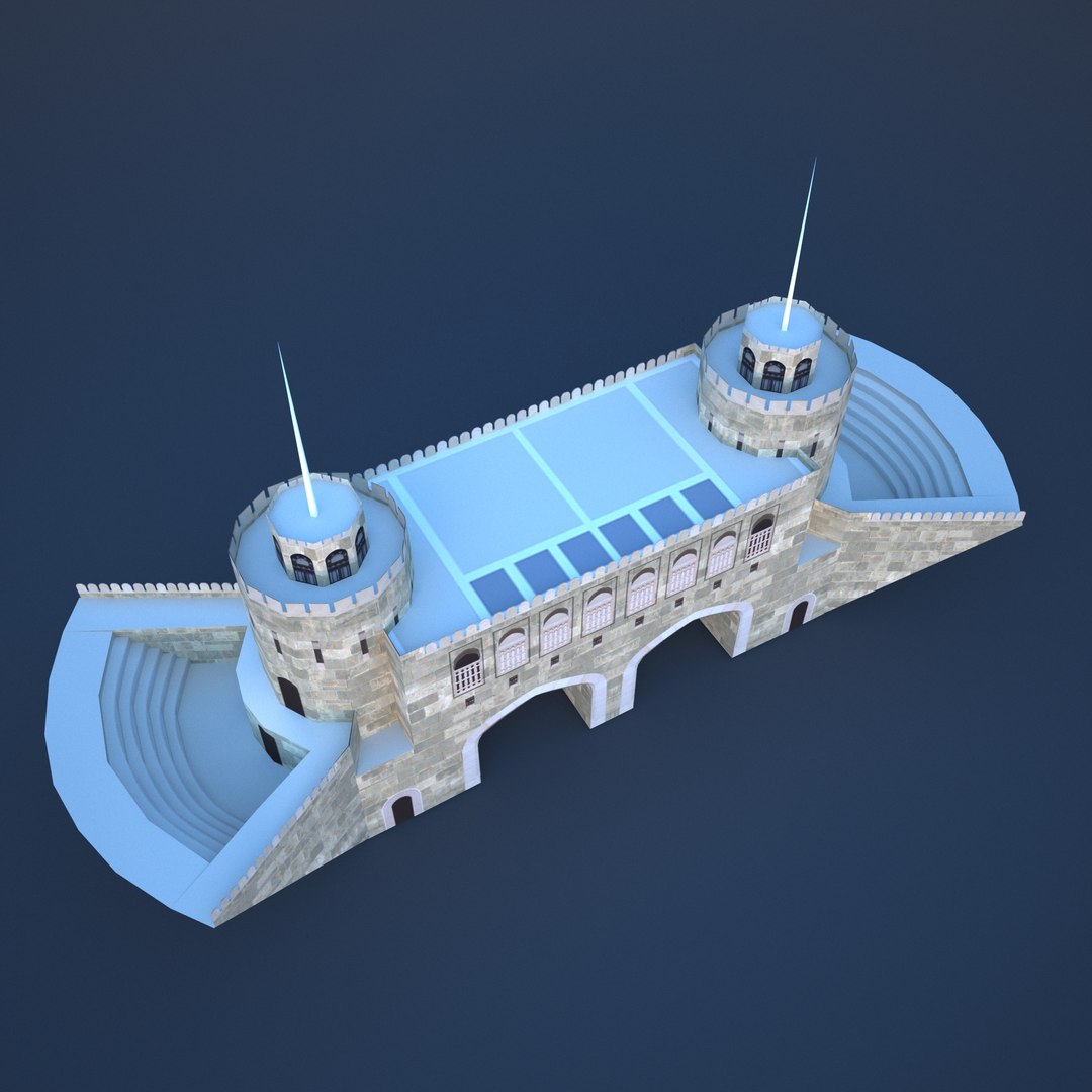 3D Muscat Gate Museum - TurboSquid 1610335