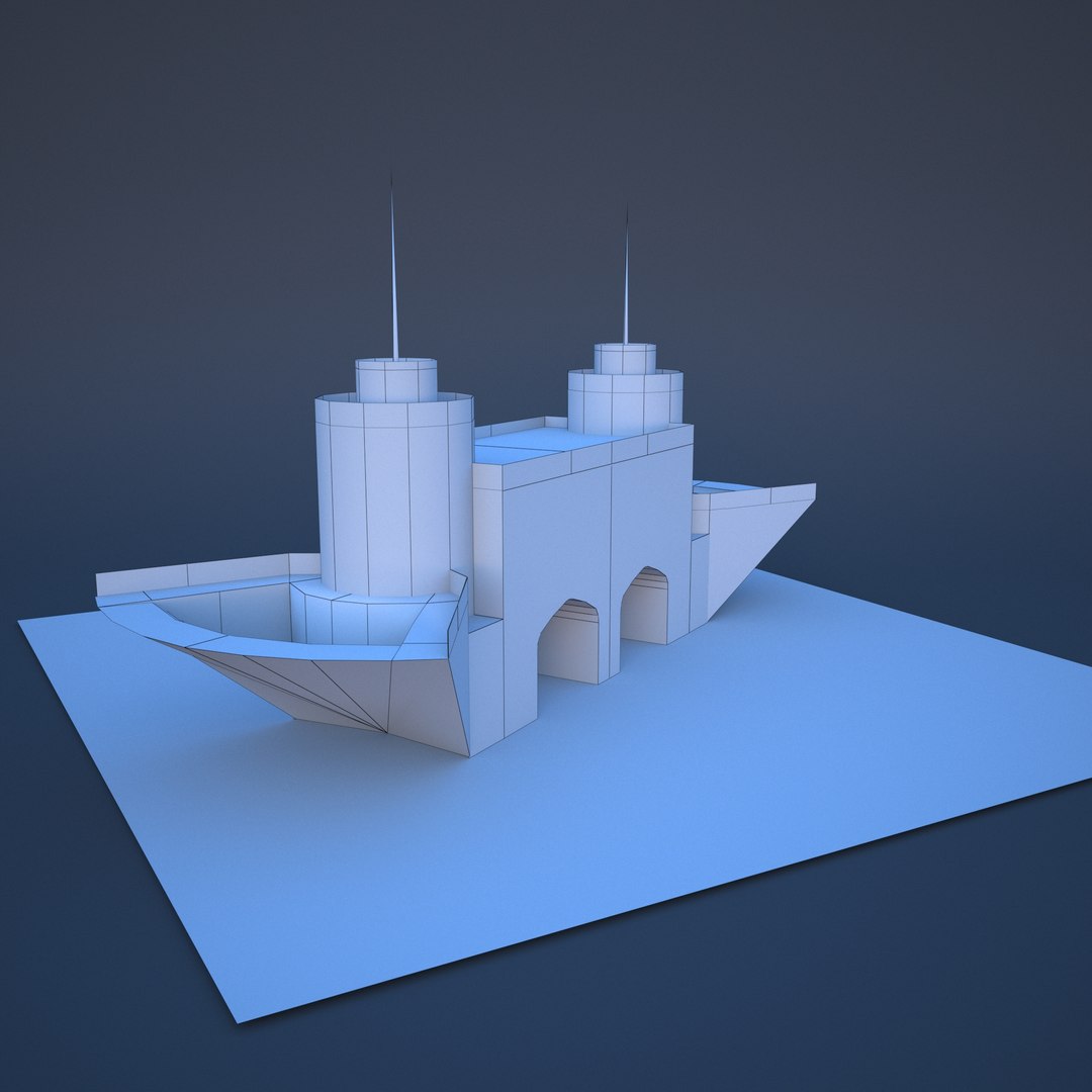 3D Muscat Gate Museum - TurboSquid 1610335
