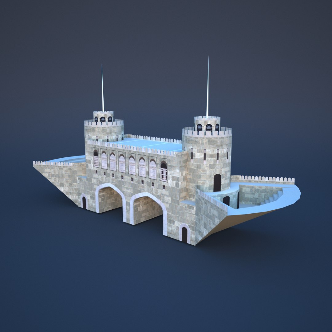 3D Muscat Gate Museum - TurboSquid 1610335