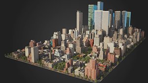 city streets 3D model