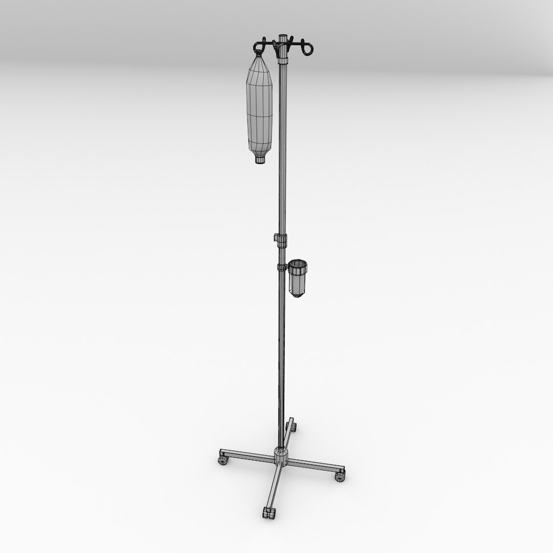 3d model of iv pole