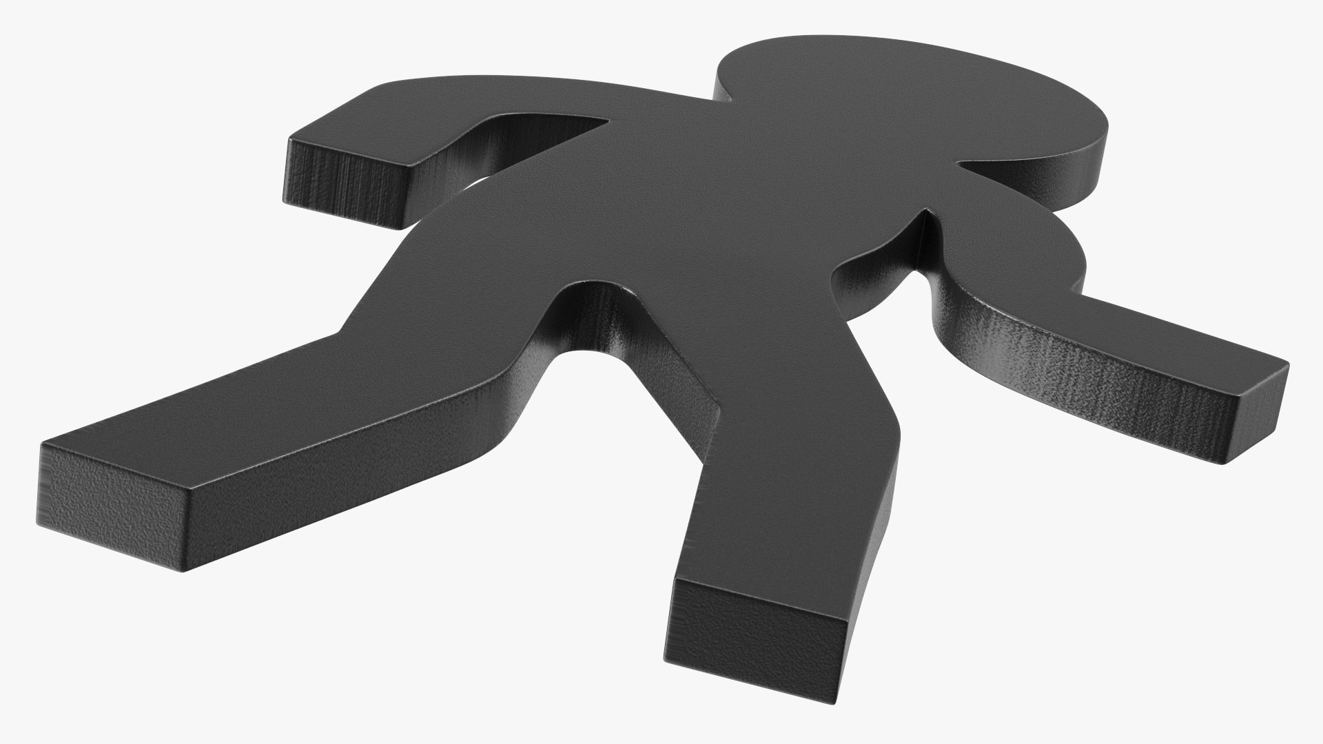 Plastic Stickman Walk Pose Black 3D Model - TurboSquid 2112239