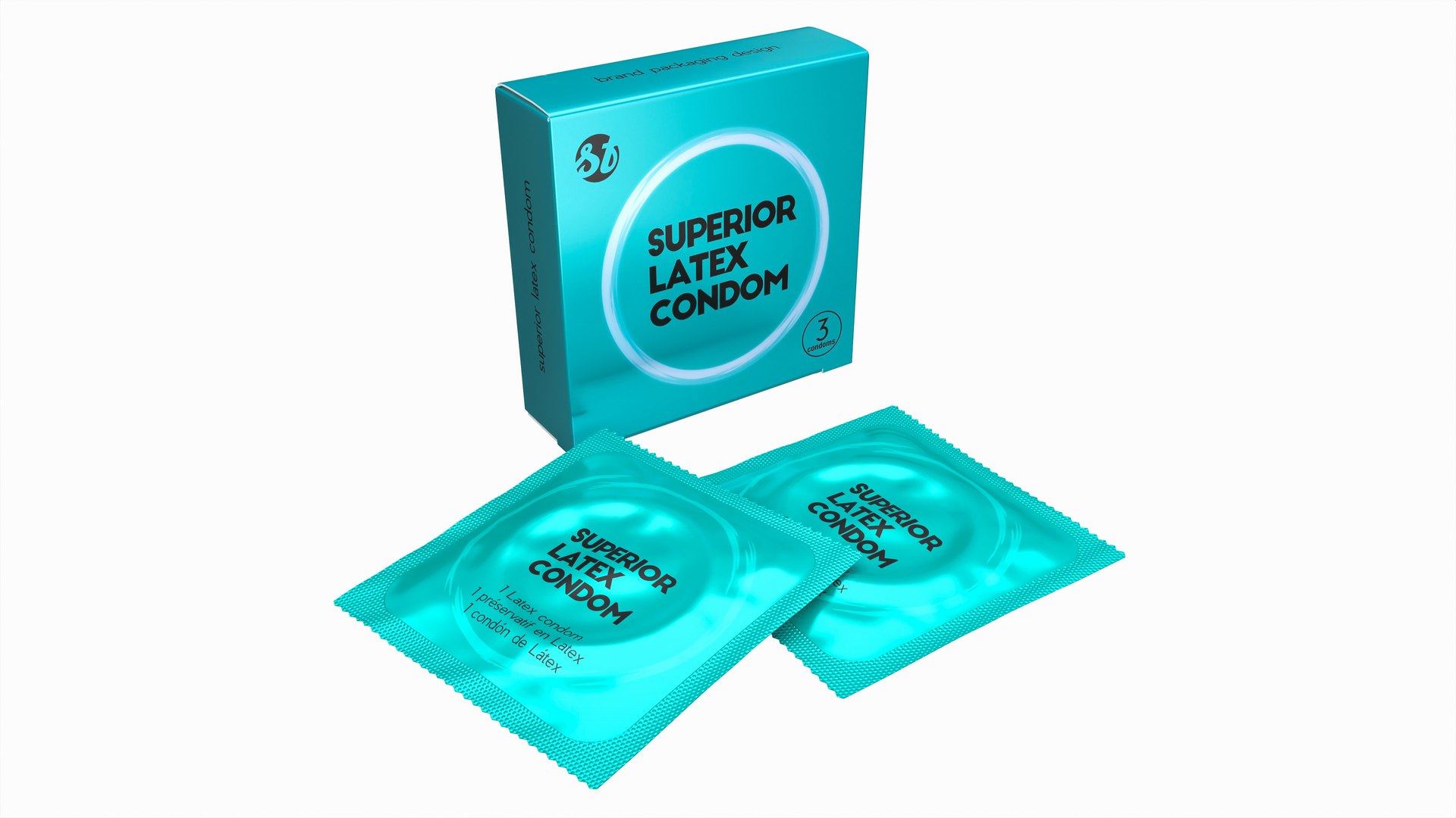 3D Condom Small Box With Packages 04 - TurboSquid 2277923