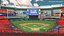 Baseball Stadium with Open Roof
