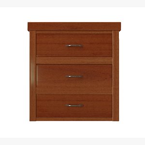 Wooden nightstand model