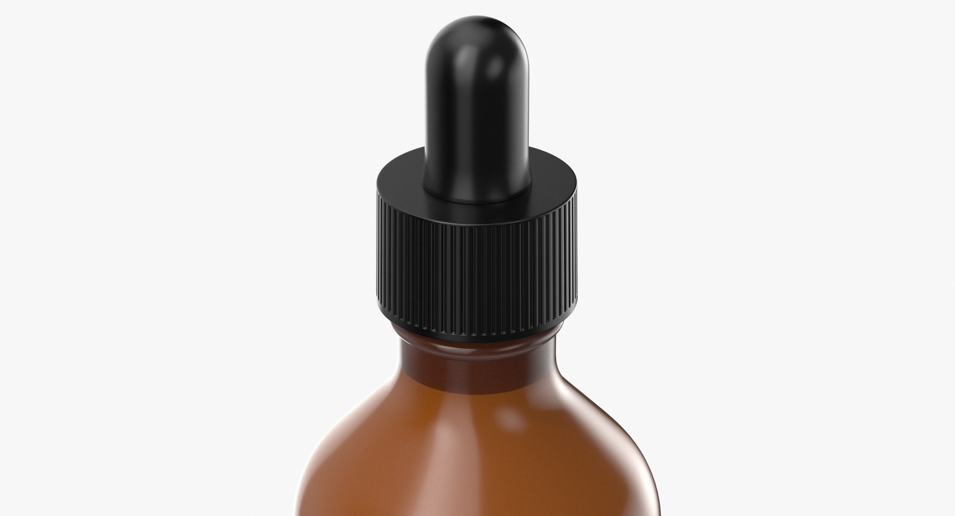 3D Amber Bottle Containers Part 02 Type 07 Basic Poses Blank And ...