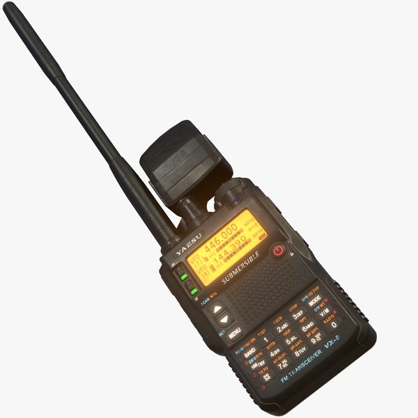 Yaesu VX-8DR Portable Radio LowPoly 3D model