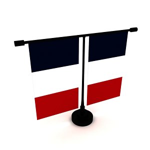 Flag of France 3D model