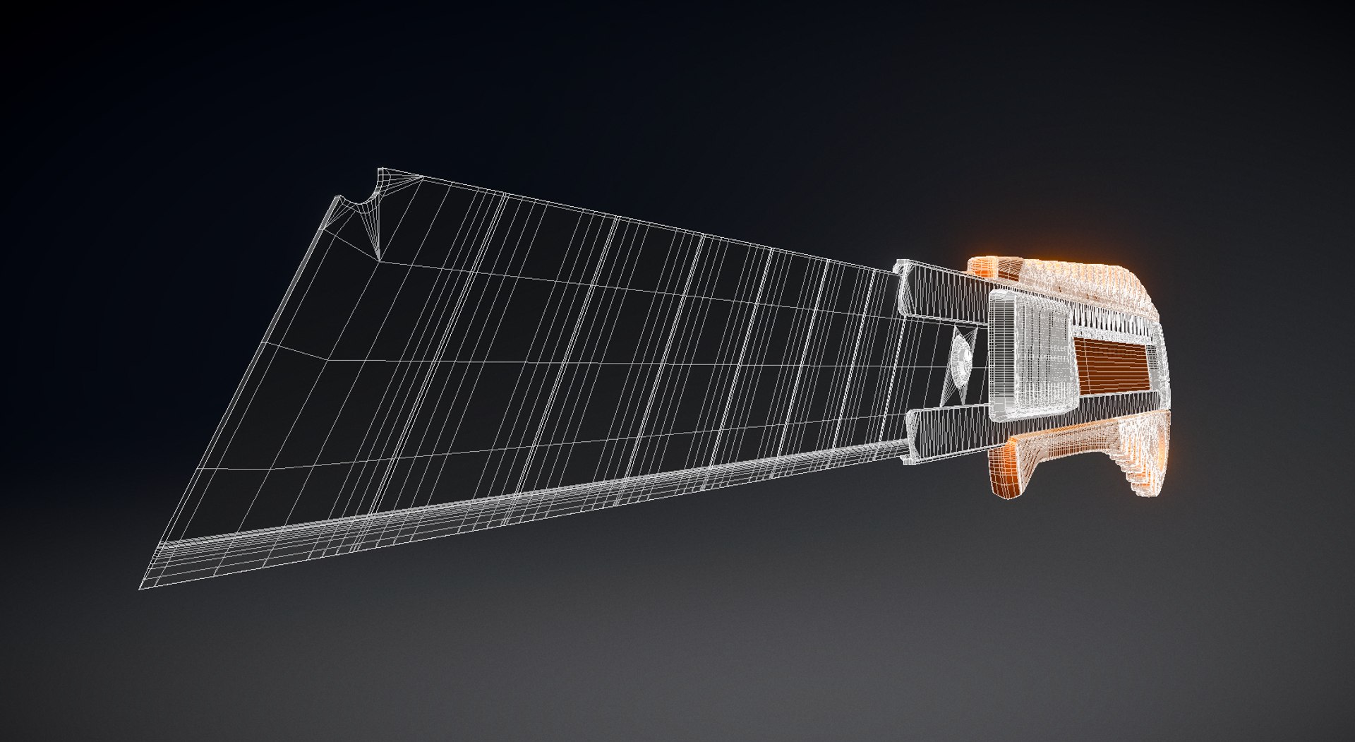 3d Blend Box Cutter Highpoly Version