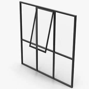 3D model Opened Panoramic Windows