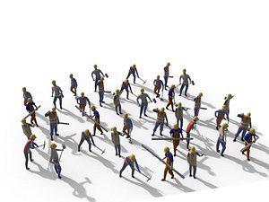 Low Poly Workers Packs 2