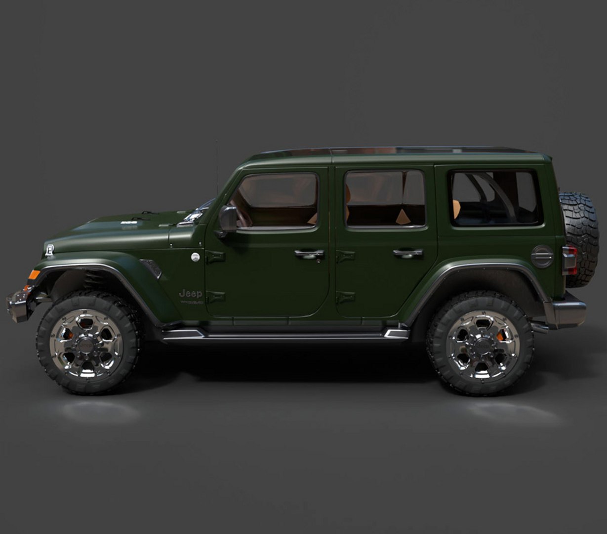 Jeep Wrangler Off-Road SUV - High-Poly 3D Model 3D Model - TurboSquid ...