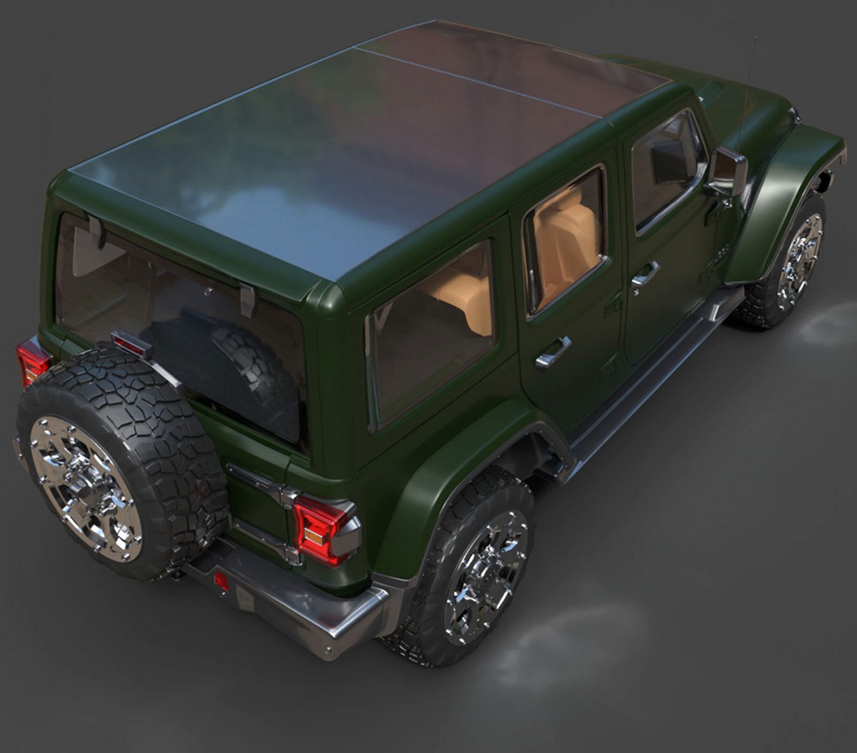 Jeep Wrangler Off-Road SUV - High-Poly 3D Model 3D Model - TurboSquid ...