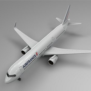 3D model airbus a321 neo air france