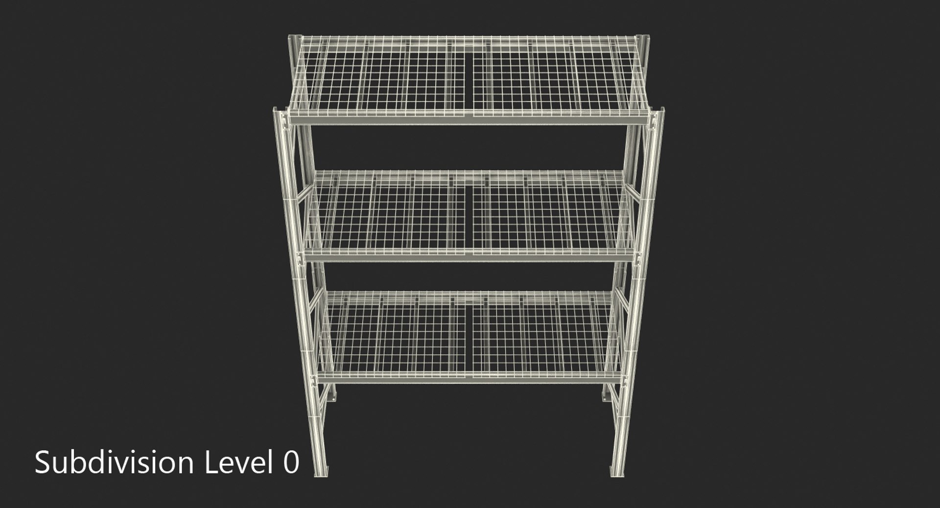 3D Pallet Rack Section Model - TurboSquid 1329657