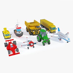 Cartoon Toys Collection - Transportation