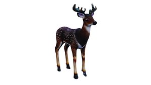 3D model Low-poly deer
