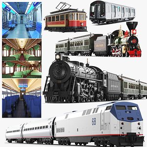 Detailed Largest Trains Subway and Tram Collection