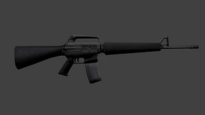 Low Poly Assault Rifle