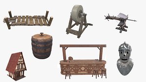 Low Poly Medieval Collection