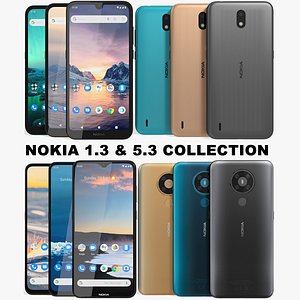 realistic nokia 1 3 3D model