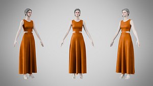 Dress 31 Caramel Velvet Luxe