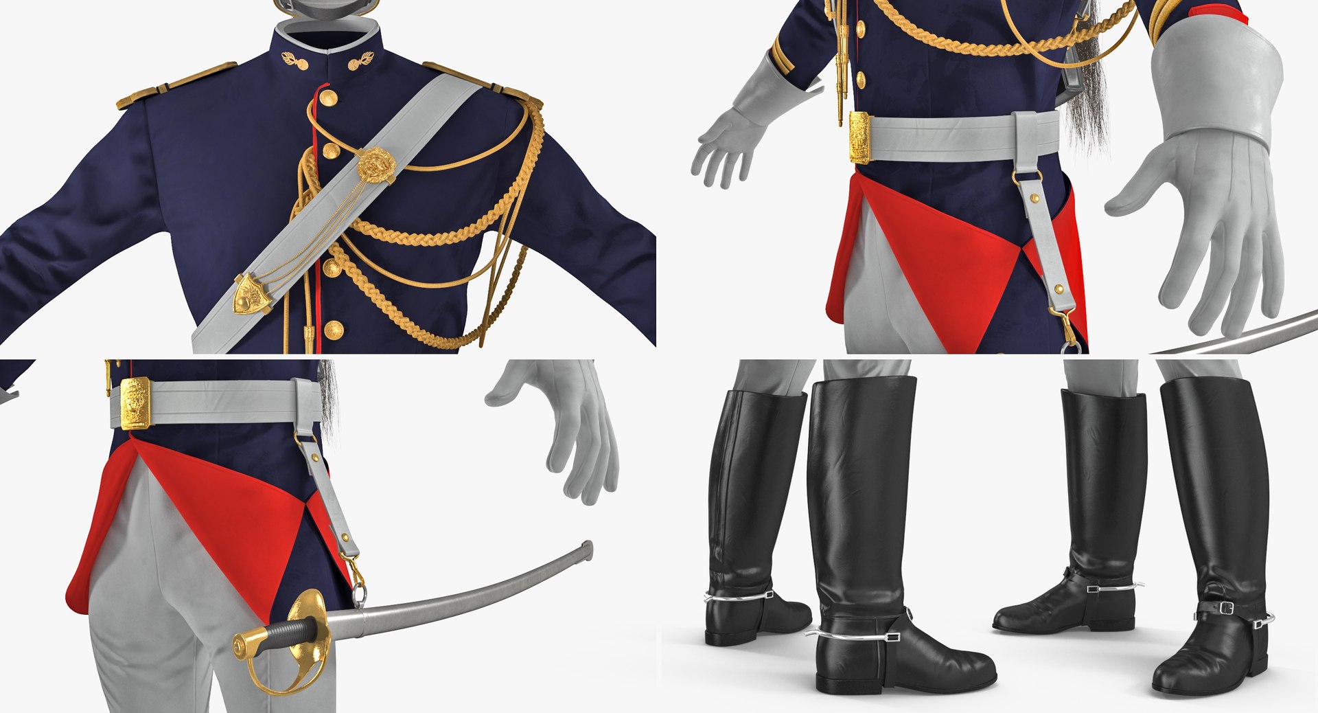 French Republican Guard Uniform Model - TurboSquid 1191756